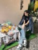 圖片 Lv trainer 黑白牛仔 含盒子提袋 送禮合適 尺寸355/36