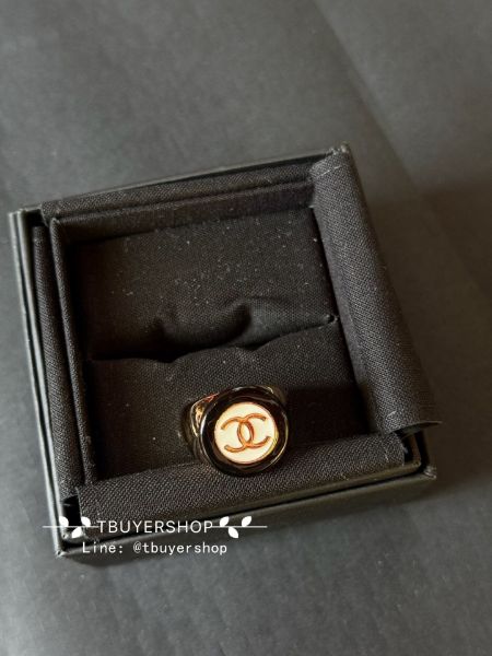 圖片 Chanel 黑白鈕扣cc戒指 巨百搭 尺寸52