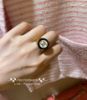 圖片 Chanel 黑白鈕扣cc戒指 巨百搭 尺寸52