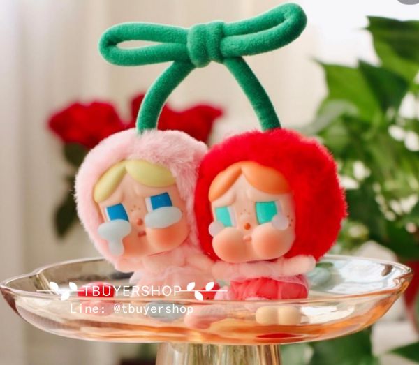 圖片 Pop mart 情人節限定 櫻桃🍒crybaby 愛神哭娃掛件