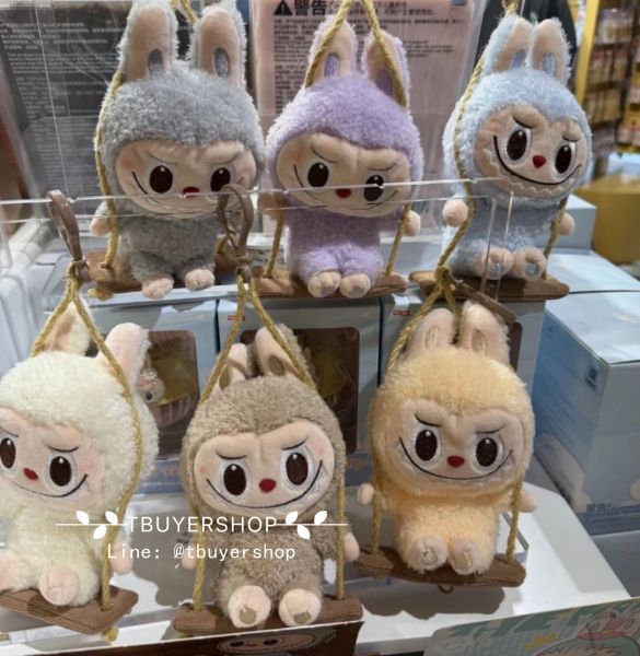 圖片 Pop mart Labubu 木工坊系列 盪鞦韆 popland限定 一端六入