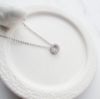 圖片 【美鑽銀飾】閃耀圓 | 純銀鋯石鎖骨項鍊 | 大員囡仔
