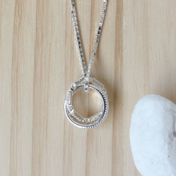 圖片 【純銀情侶對鍊】如此耀眼 | 鋯石男生款項鍊 | 大員囡仔