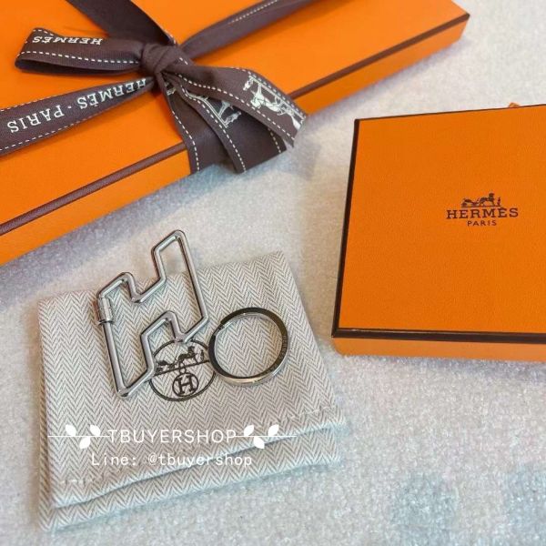 圖片 Hermes 純銀H鑰匙扣 一物多用 可掛鑰匙可做包掛可當項鍊 還可延長愛馬仕包包肩帶 含盒子提袋 送禮也合適🎁專櫃10100 配貨骨折價