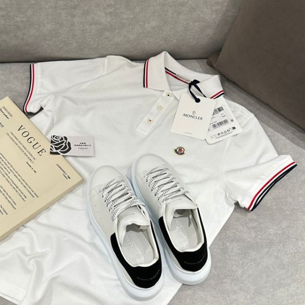 圖片 MONCLER 三色飾邊棉Polo衫