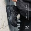 NICEDAY 現貨 Ｍizuno Racer V2 復古 全黑 網眼 拼接 Y2K 慢跑鞋 D1GH250604