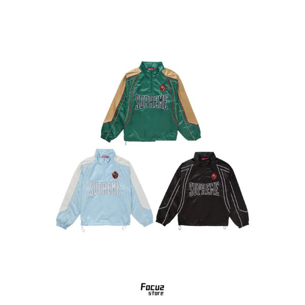 【Focus Store】Supreme SS25 Week16 Satin Piping Pullover