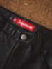 【Focus Store】Supreme SS25 Week16 Baggy Leather Short "Black"	