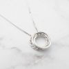 圖片 【手工客製銀飾】圓的漸變 |三環 手工純銀項鍊 鎖骨鍊| 大員囡仔
