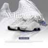 NICEDAY 代購 Nike Shox R4 白銀 銀白 復古 彈簧鞋 氣墊 深藍 科技 未來感 HQ1988-102