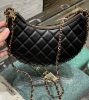 圖片 Chanel 23P 大型月牙 灣月包 黑色
