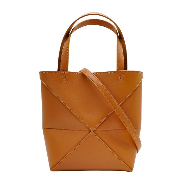 圖片 Loewe Mini Puzzle Fold 小牛皮迷你兩用包(沙漠棕)