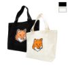 圖片 Maison Kitsune 帆布狐狸刺繡手提袋(多色)