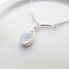 圖片 【手工客製銀飾】月光石 | 手工純銀項鍊 氣質鎖骨鍊 | 大員囡仔