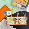 圖片 Hermès 手工檸檬黃氣泡綠小馬吊飾