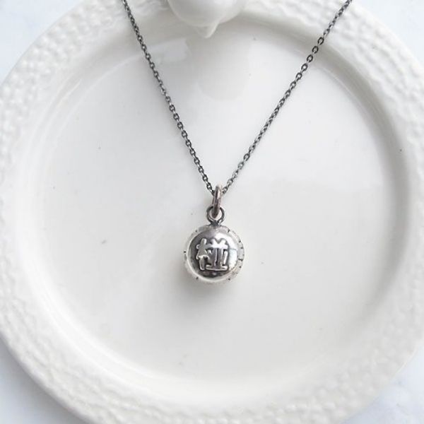 圖片 【手工客製銀飾】【好運(孕)椪餅系列】 | 好運純銀項鍊 | 大員囡仔