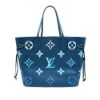 圖片 Louis Vuitton Neverfull 壓紋牛皮漸層手提托特包-中(M46514-漸層藍)