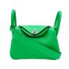 圖片 Hermes Mini Lindy 19 牛皮手提肩背兩用包(竹子綠)