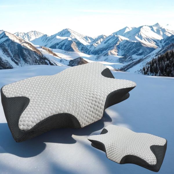 圖片 蝴蝶枕-冰絲護頸減壓蝶型記憶枕