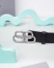 圖片 BALENCIAGA BB Logo皮帶-黑色銀釦(預購)