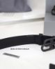 圖片 BALENCIAGA BB Logo皮帶-黑色黑釦 (預購)