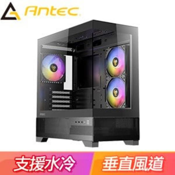 圖片 Antec CX500M ARGB 黑 顯卡長41.5/CPU高16.5/風扇*3/全景玻璃透側/M-ATX