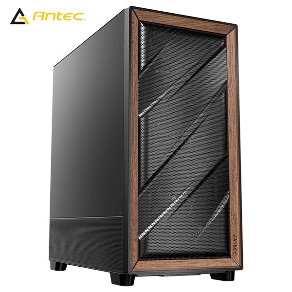 圖片 Antec FLUX SE 顯卡長40.8/CPU高18/胡桃木混搭面板/金屬側板/支援背插/E-ATX