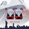NICEDAY 代購 Nike Shox R4 USA 美國 美國隊長 藍紅白 氣墊 彈簧 減震桶 HQ1988-400