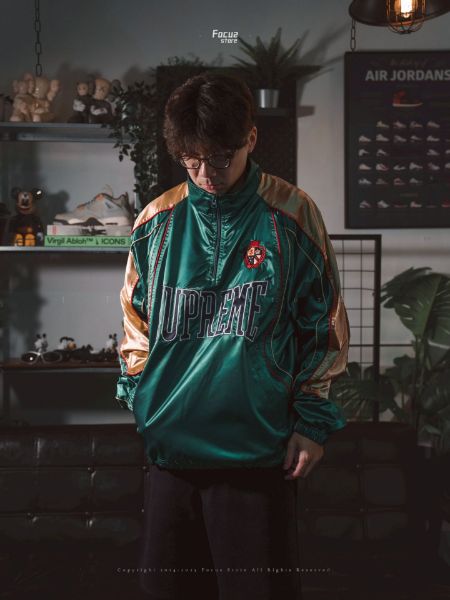 【Focus Store】Supreme SS25 Week16 Satin Piping Pullover	