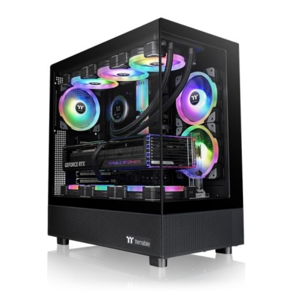 圖片 曜越 View 270 TG ARGB V2 黑 顯卡長42/CPU高18/三風扇/全景玻璃透側/ATX