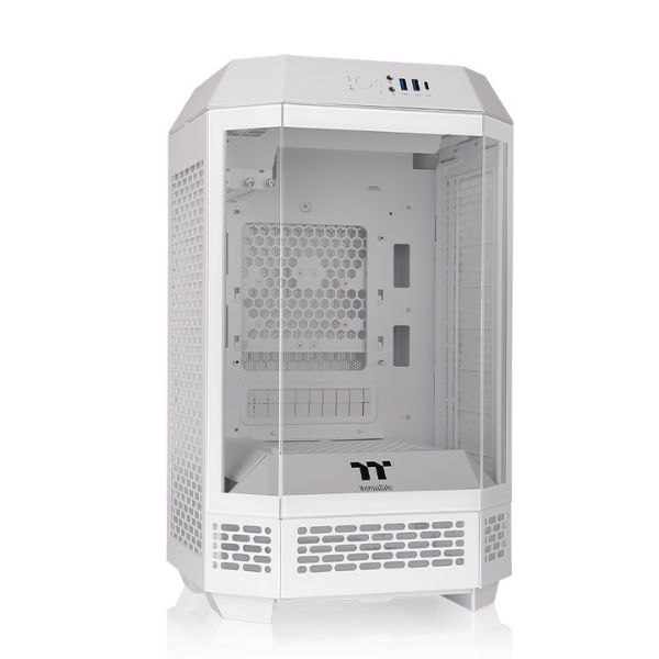 圖片 曜越 The Tower 250 白 顯卡長36/CPU高21/全景玻璃/八角柱造型/ITX