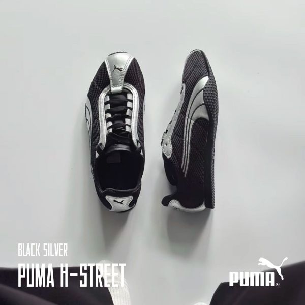 NICEDAY 代購 Puma H-Street Silver Black 銀黑 Rose 同款 黑 銀 灰 亮面 薄底鞋 賽車鞋 403692-02