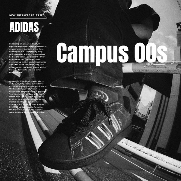 NICEDAY 代購 Adidas CAMPUS 00s BLACK 黑魂 黑銀 復古 黑  麂皮 板鞋 男鞋 JQ3919