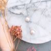 圖片 【手工客製銀飾】人魚淚|珍珠鋯石 垂吊式耳環 2種戴法|大員囡仔