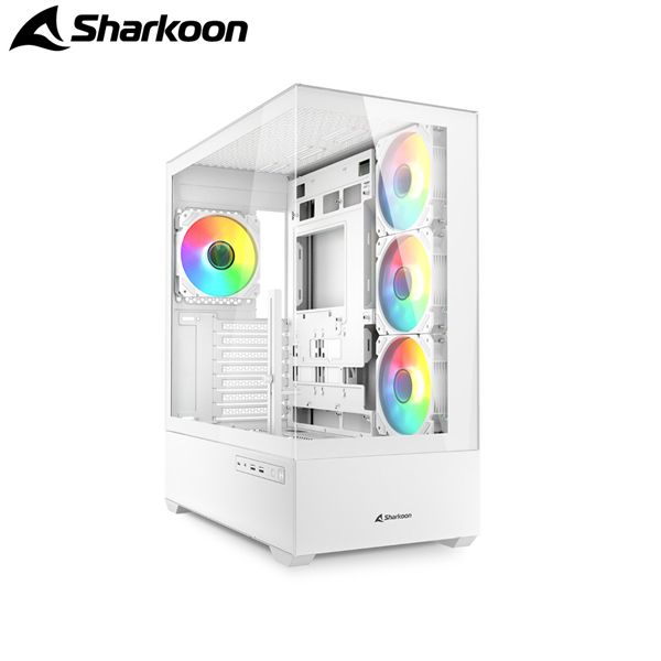 圖片 旋剛 AK6 RGB 白 顯卡長41/CPU高17/全景玻璃透側/支援背插/ATX
