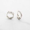 圖片 【美鑽銀飾】愛心蝴蝶結 |鋯石純銀易扣耳環 雙面可戴| 大員囡仔