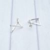 圖片 【手工客製銀飾】幾何立體 | 3D空間 手工純銀耳環 | 大員囡仔