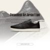 NICEDAY 現貨 Air Jordan 1 Swooshlost 沒有勾勾 無勾 荔枝皮 黑色 奶油底 復古 簡約 848775-005