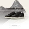 NICEDAY 現貨 Air Jordan 1 Swooshlost 沒有勾勾 無勾 荔枝皮 黑色 奶油底 復古 簡約 848775-005