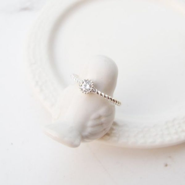 圖片 【美鑽銀飾】杯子蛋糕 | 鋯石 極細925純銀戒指 尾戒 | 大員囡仔