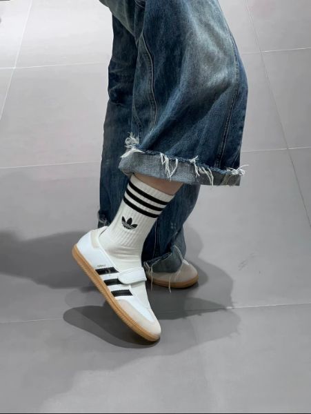 圖片 KTQ STORE 現貨 Adidas Samba Jane 瑪莉珍 涼鞋 白黑 JR1402