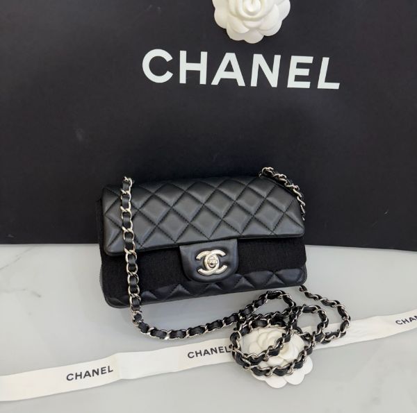 圖片 「M.Y精品」 可預購⚠️香奈兒 小香 Chanel cf20 coco20 大mini 黑銀