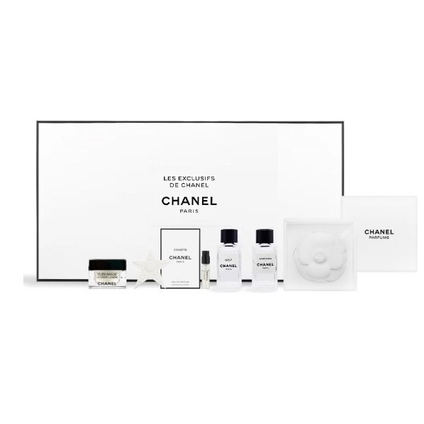圖片 CHANEL 香奈兒香氛 LES EXCLUSIFS  精品香水香氛石禮盒-1957/梧桐影木/幸運星辰香水/山茶花香氛石/幸運星辰香氛石/奢華煥白乳霜