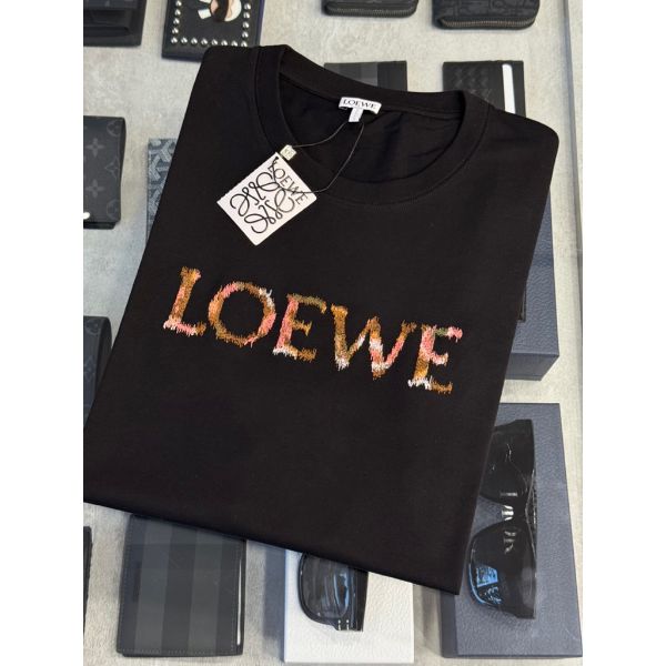 圖片 Loewe 經典 刺繡字母設計 新款 短袖T恤上衣