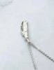 圖片 【純銀情侶對鍊】羽戀 | 復古×羽毛×鋯石女款項鍊 | 大員囡仔