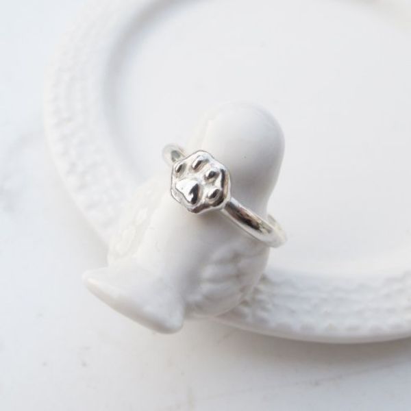 圖片 【手工客製銀飾】【貓掌系列】|我有主子 鏟屎官 純銀戒指|大員囡仔