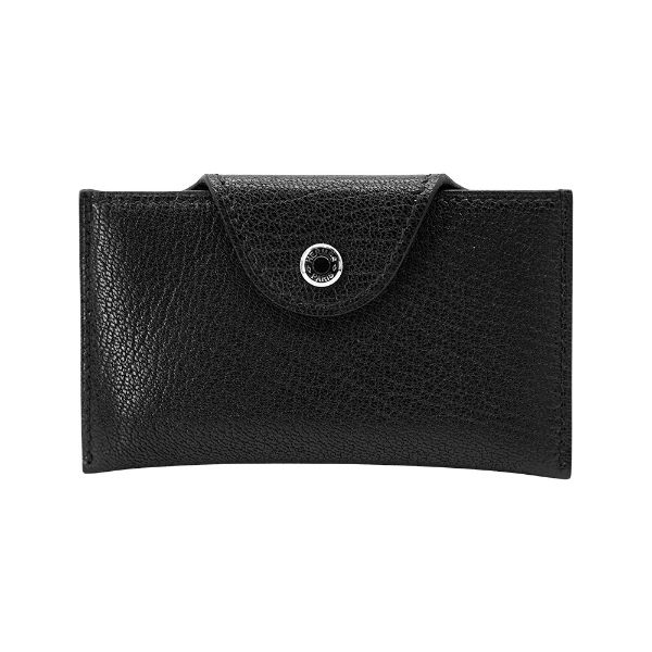 圖片 Hermes 羊皮釦式卡包/名片夾(黑)