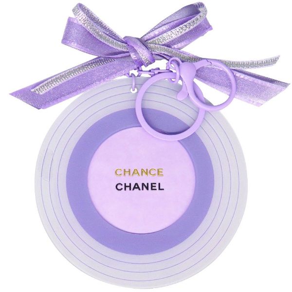 圖片 CHANEL 香奈兒美妝  Chance紫色唱片盤吊飾