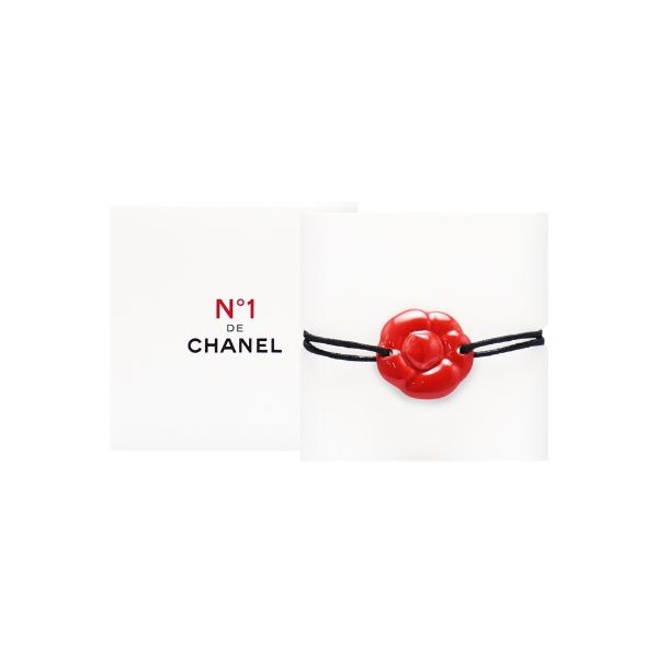 圖片 CHANEL BEAUTY 香奈兒美妝  1號紅色山茶花陶瓷手環