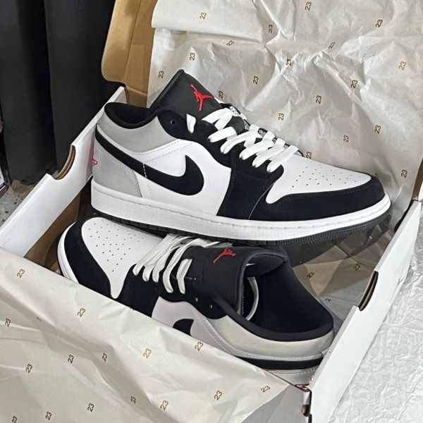 圖片 鞋教 Nike Air Jordan 1 Low SE "White Fire Red Black Matte Silver" 幻影煙灰 煙灰2.0 HF3148-106 / (GS) HF3188-106
